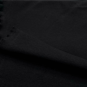 ★TB682◆2m◆綿アクリル混両面弱起毛ニット生地◆ブラック