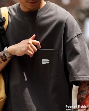 Retro Pocket Cotton T-Shirt  K0298