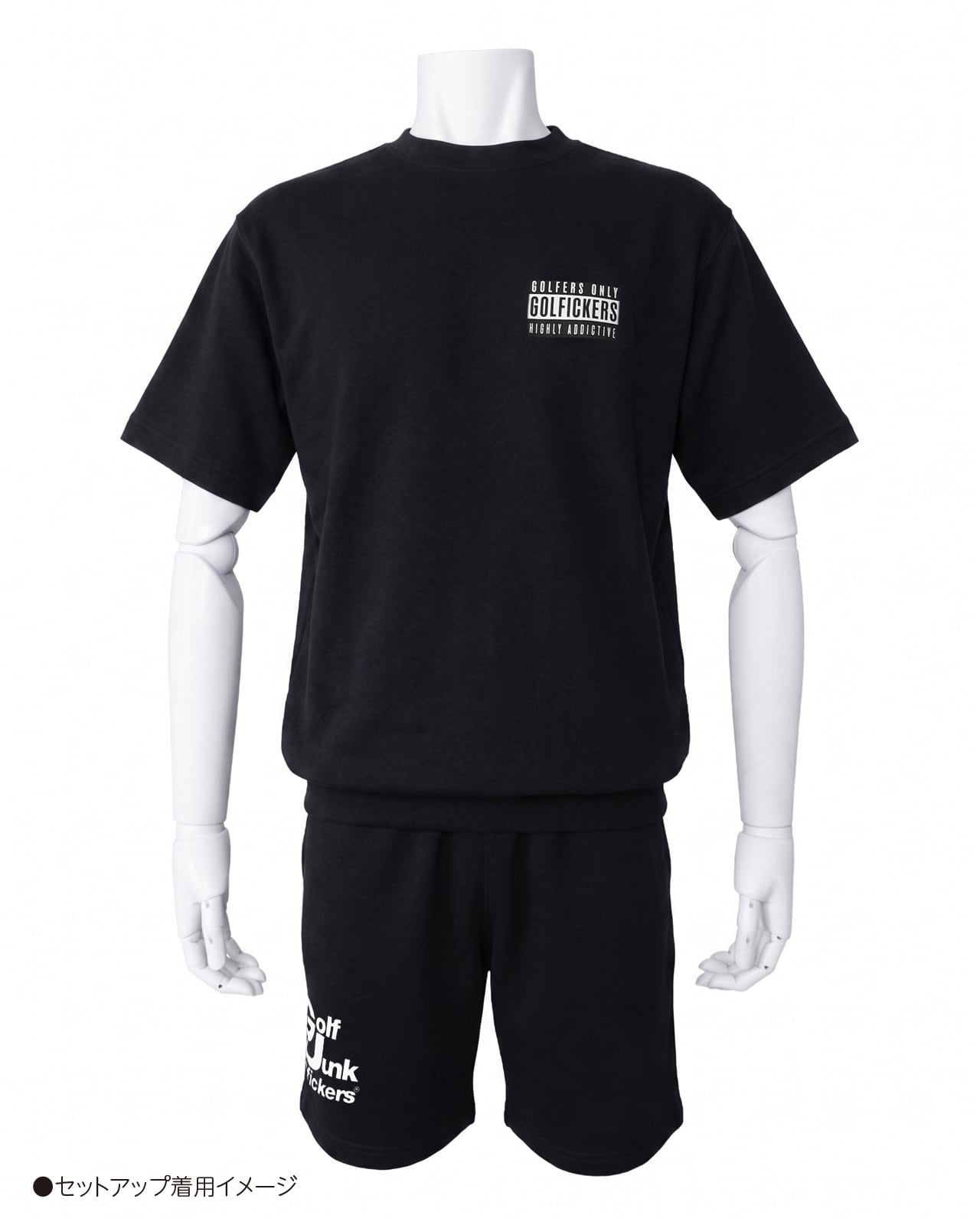 HOLE 691] 半袖スウェット -Black- ☆予約商品 | Golfickers