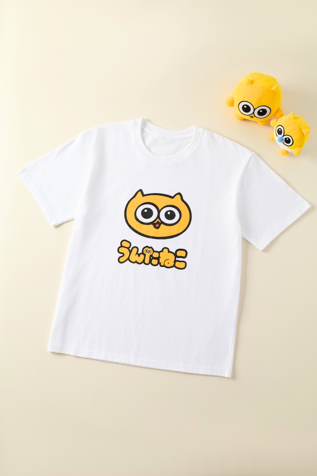 うんたねこ お顔ロゴＴシャツ