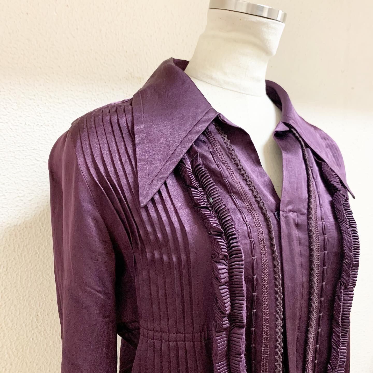ZUCCA/shirt/purple/ズッカ/シャツ/フリル/紫色 | UTA