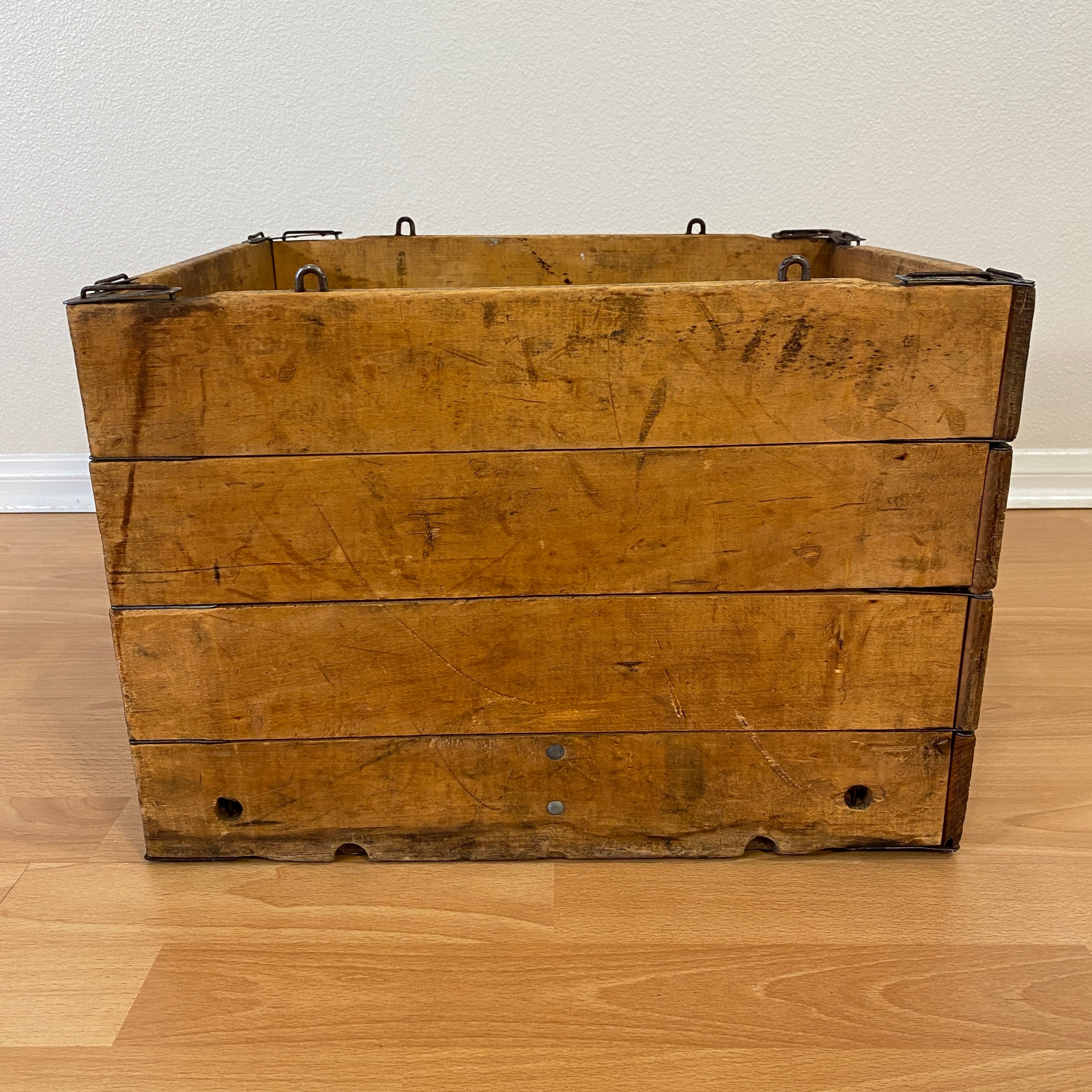 178-A ビンテージ 木箱 フォールディングボックス 折り畳み 収納