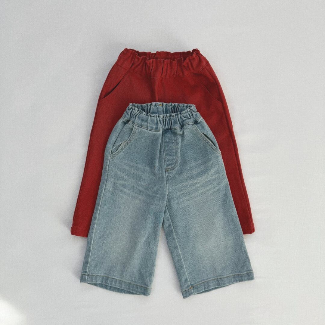 【予約】Heart Love Pants (Light Blue)/ aladin kids