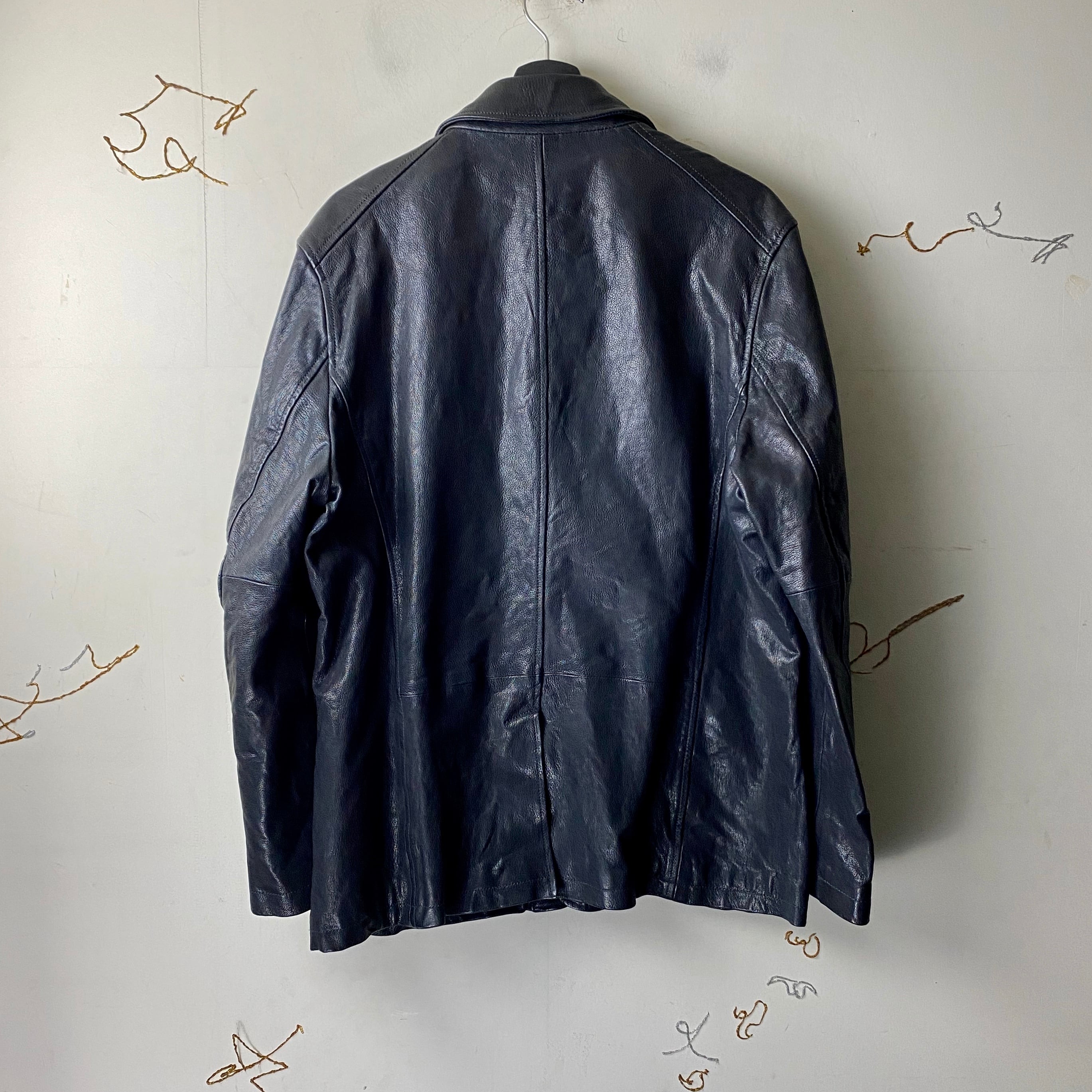 C.P.COMPANY leather tailored jacket | NOIR ONLINE