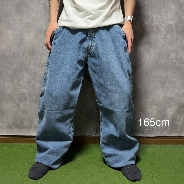 【リメイク】【W34×L32】Levi's  デニムペインターパンツ　ウエストゴム