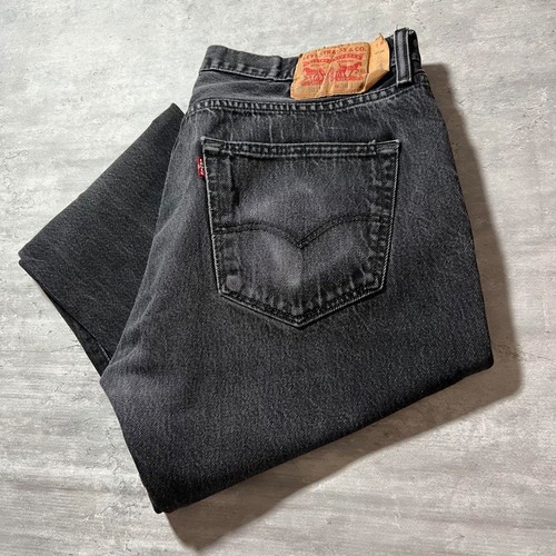 Levi’s / 501 エジプト製 wide black denim size 36×32