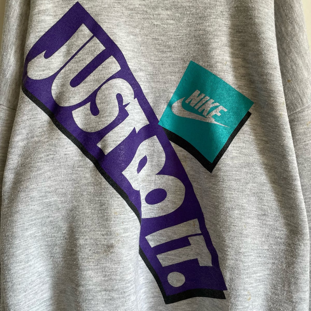 90s NIKE JUST DO IT スウェット 古着 ナイキ トレーナー グレー