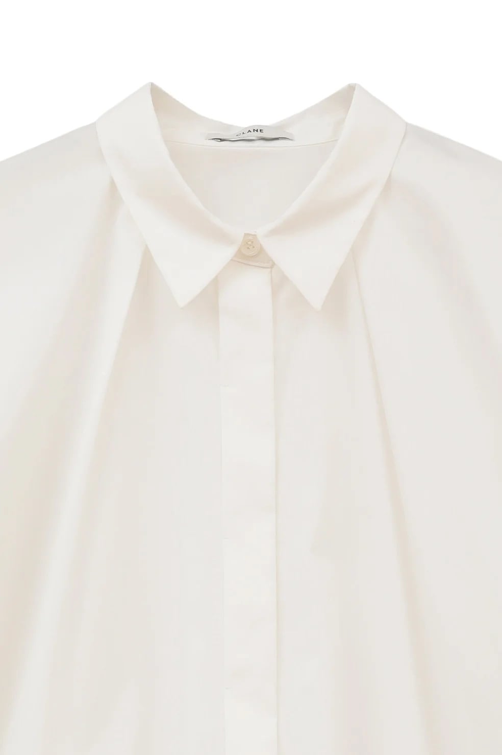 CLANE(クラネ) NUANCE SHOULDER OVER SHIRTS WHITE | サウスオレンジ