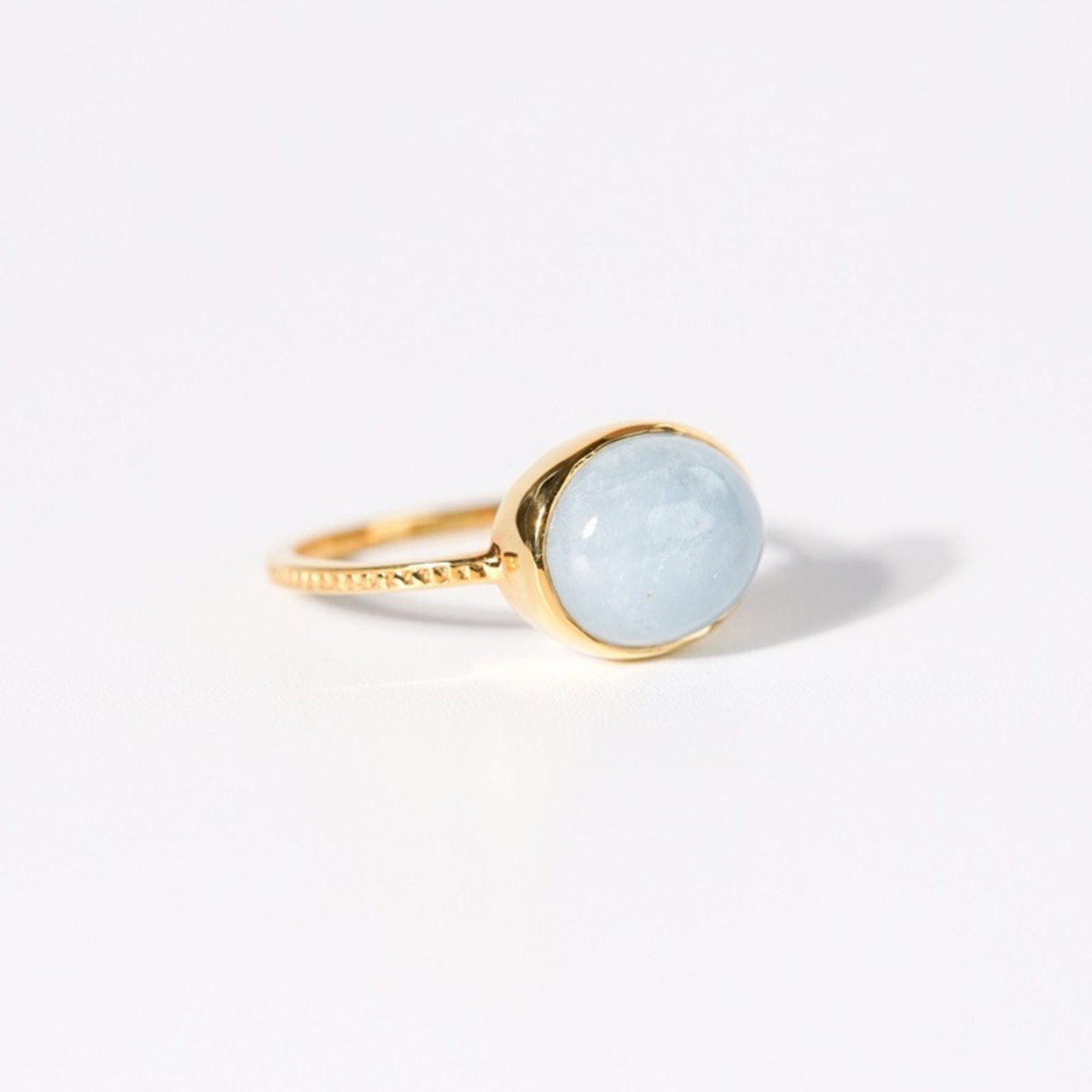 【15号】ミルキーアクアマリン リング