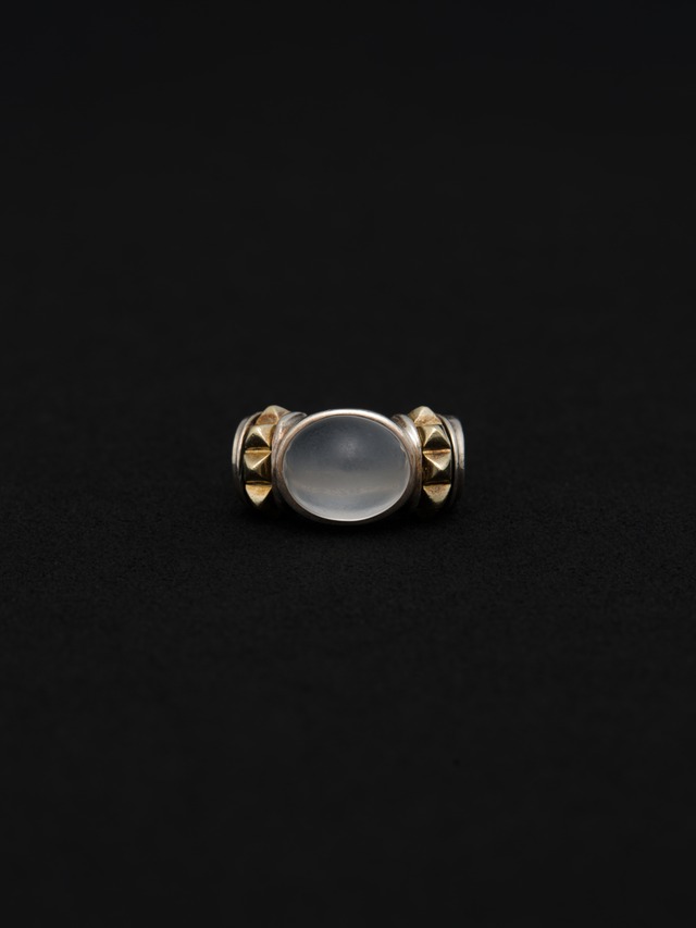 Moonstone Caviar Ring
