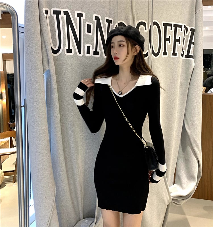 ワンピース レディース 長袖 ミニワンピ ドレス ショート丈 韓国 ミニワンピース レディース ワンピース ミニ ミニ丈 ショート