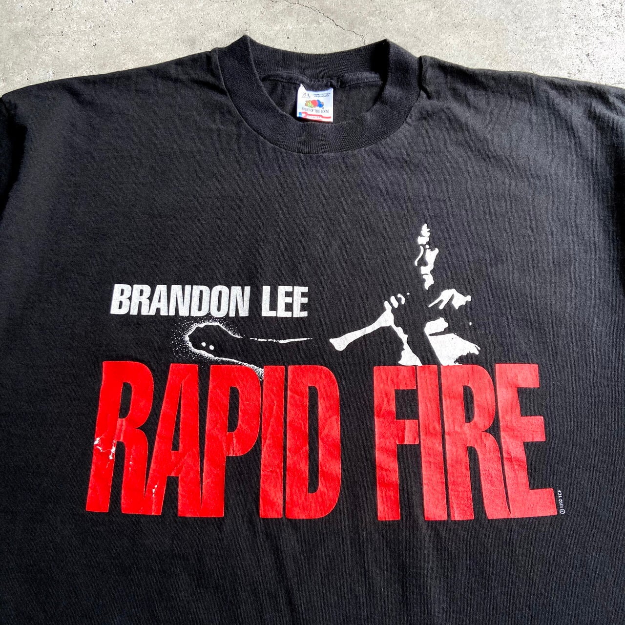 90年代 USA製 RAPID FIRE BRANDON LEE 映画 ムービープリントTシャツ 