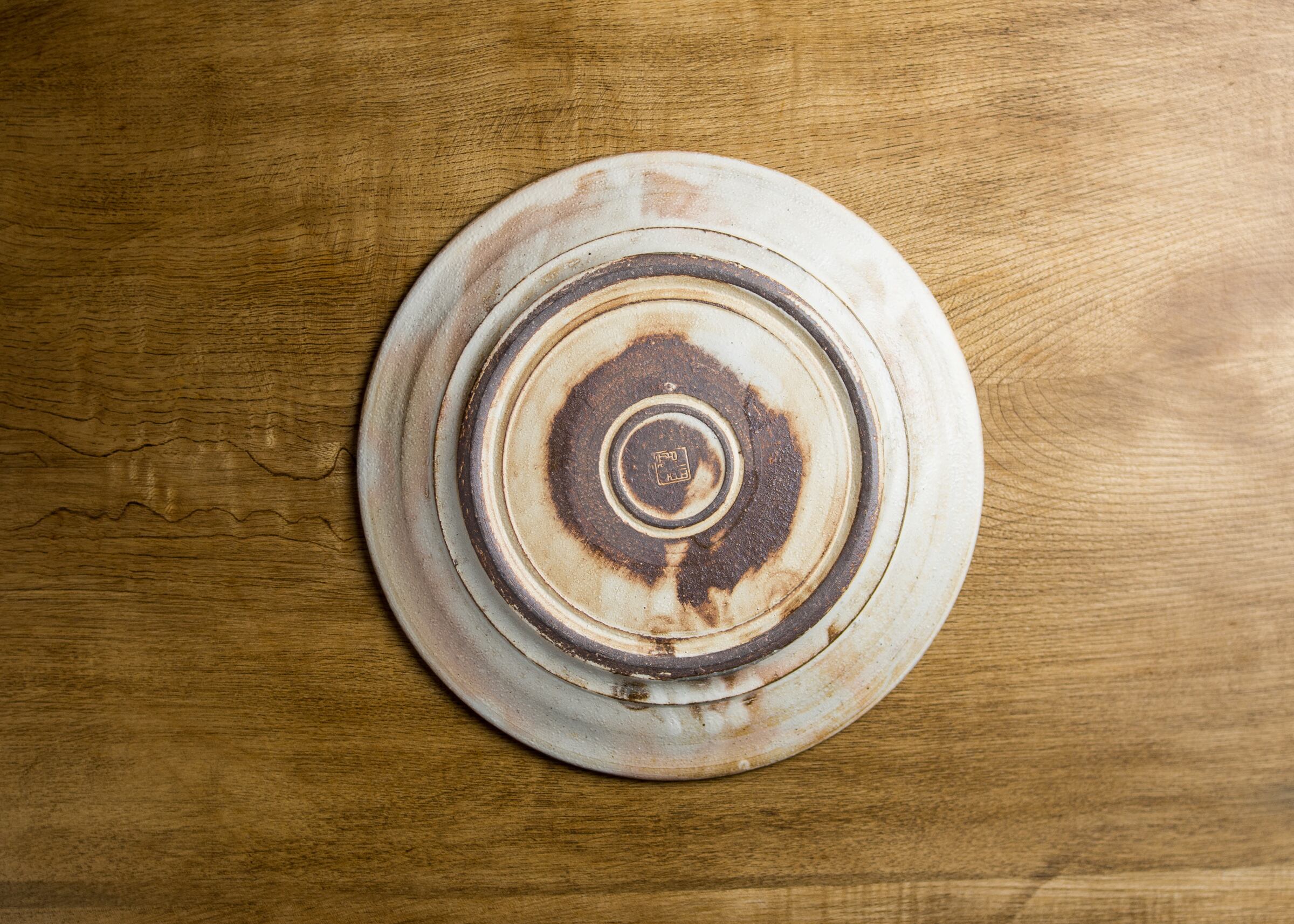 信楽焼 粉引線彫長々皿 信楽焼 粉引線彫長々皿 信楽焼 粉引線彫長々皿