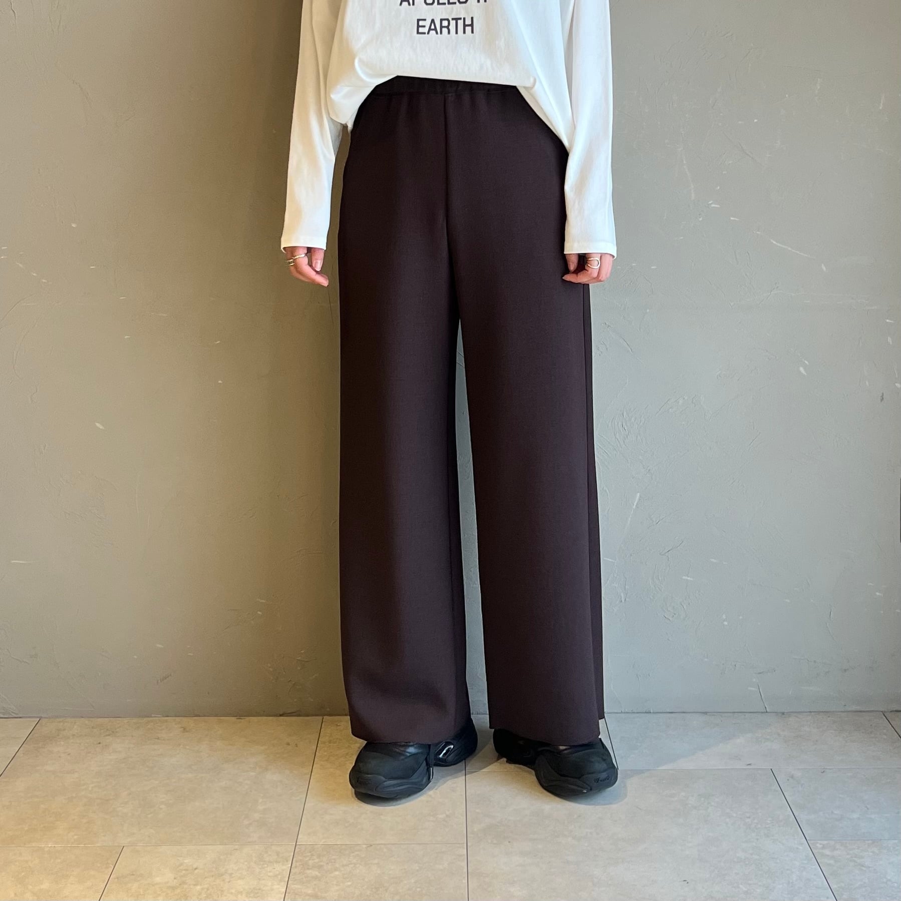 【 PASSIONE 】ジョーゼットイージーパンツ