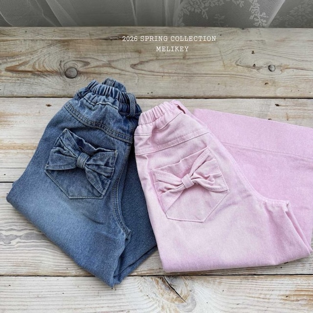 【取寄】melikey|wild ribbon pants|ワイルドリボンパンツ|XS-JM|kids&jr|26 spring