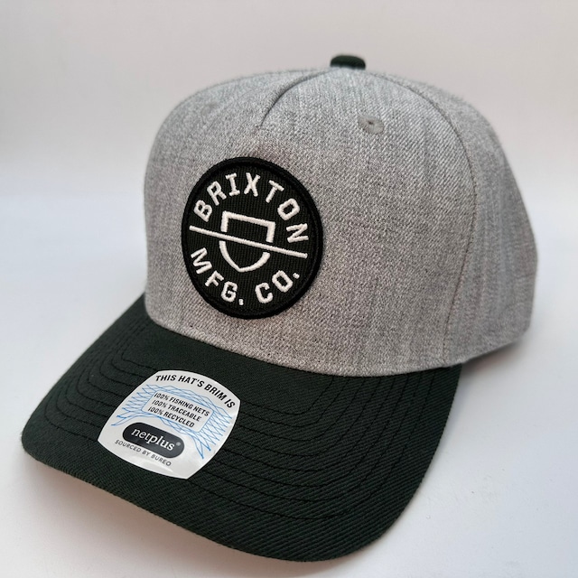 Brixton/ブリクストン　CREST C  MP SNAPBACK　グレー/ブラック