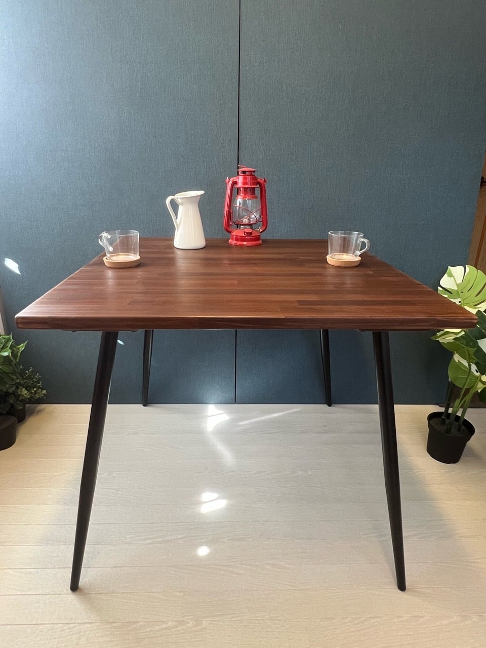 【送料無料】 テーブル 長方形65cm 45cm アカシア アイアンボルト連結脚 送料無料】 テーブル 長方形65cm 45cm アカシア アイアンボルト連結脚