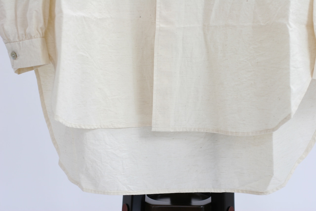 【GUPTIHA】Cotton Linen Typewriter Shirts / Ecru(63145-096)