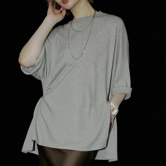 Dolman side slit tee 2 colors　V2998