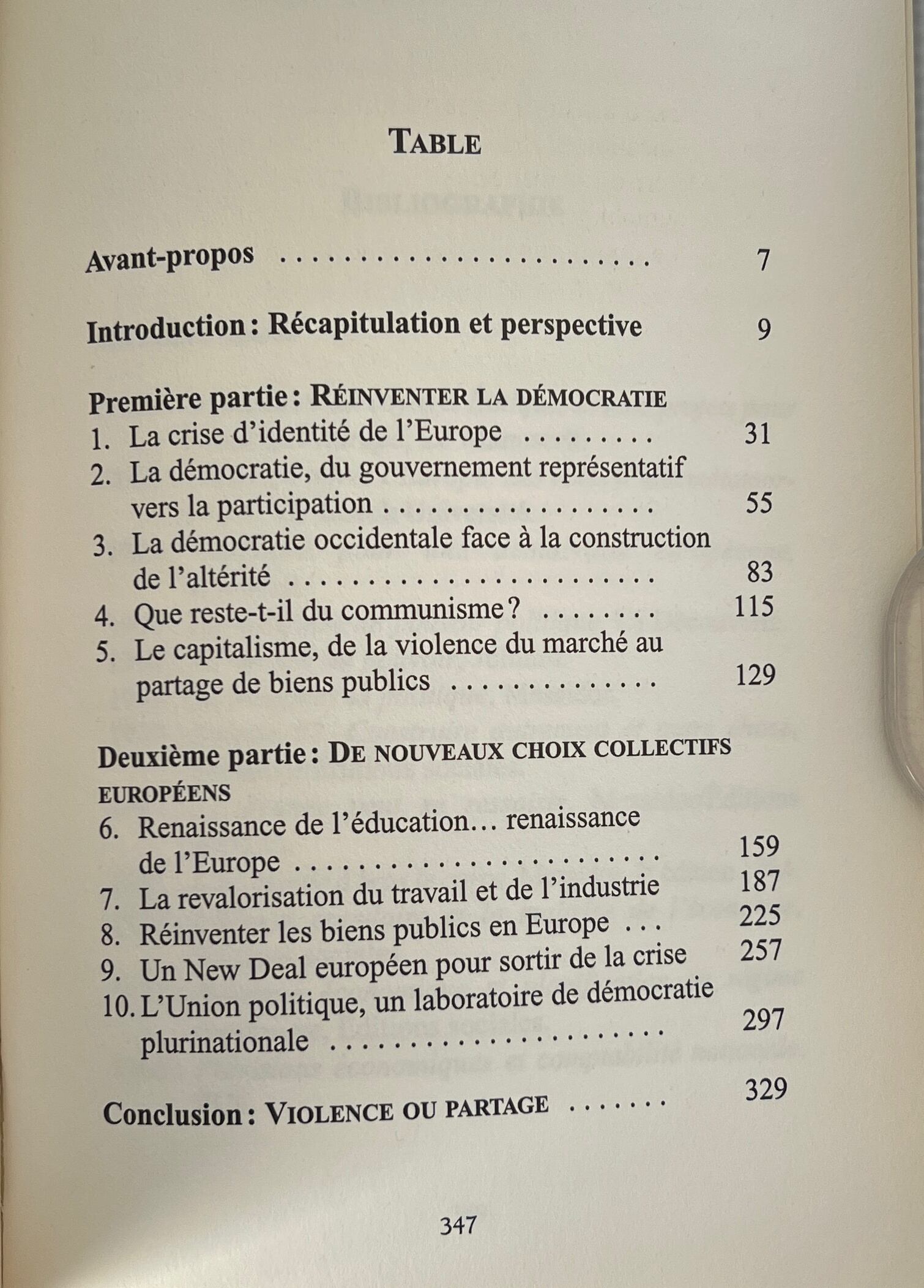 Une tâche infinie: Fragments d'un projet politique européen / Philippe Herzog / Editions du Rocher