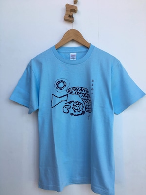 【天ヶ瀬温泉災害復興応援】画家の牧野伊三夫さんのあまみらTシャツ