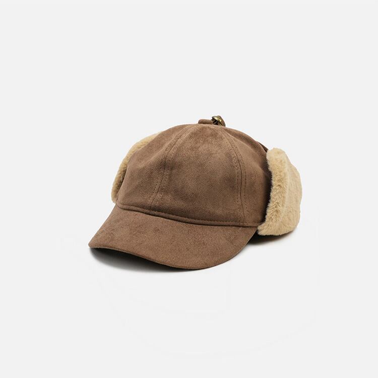★PLUS VELVET WINTER DUCK TAN HAT　　　A0400