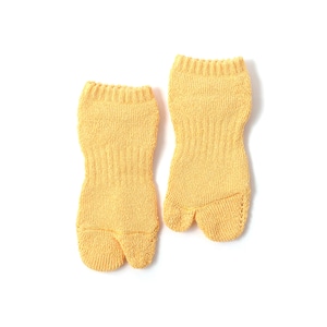 Paper Yarn Ankle Pile Socks（Yellow）