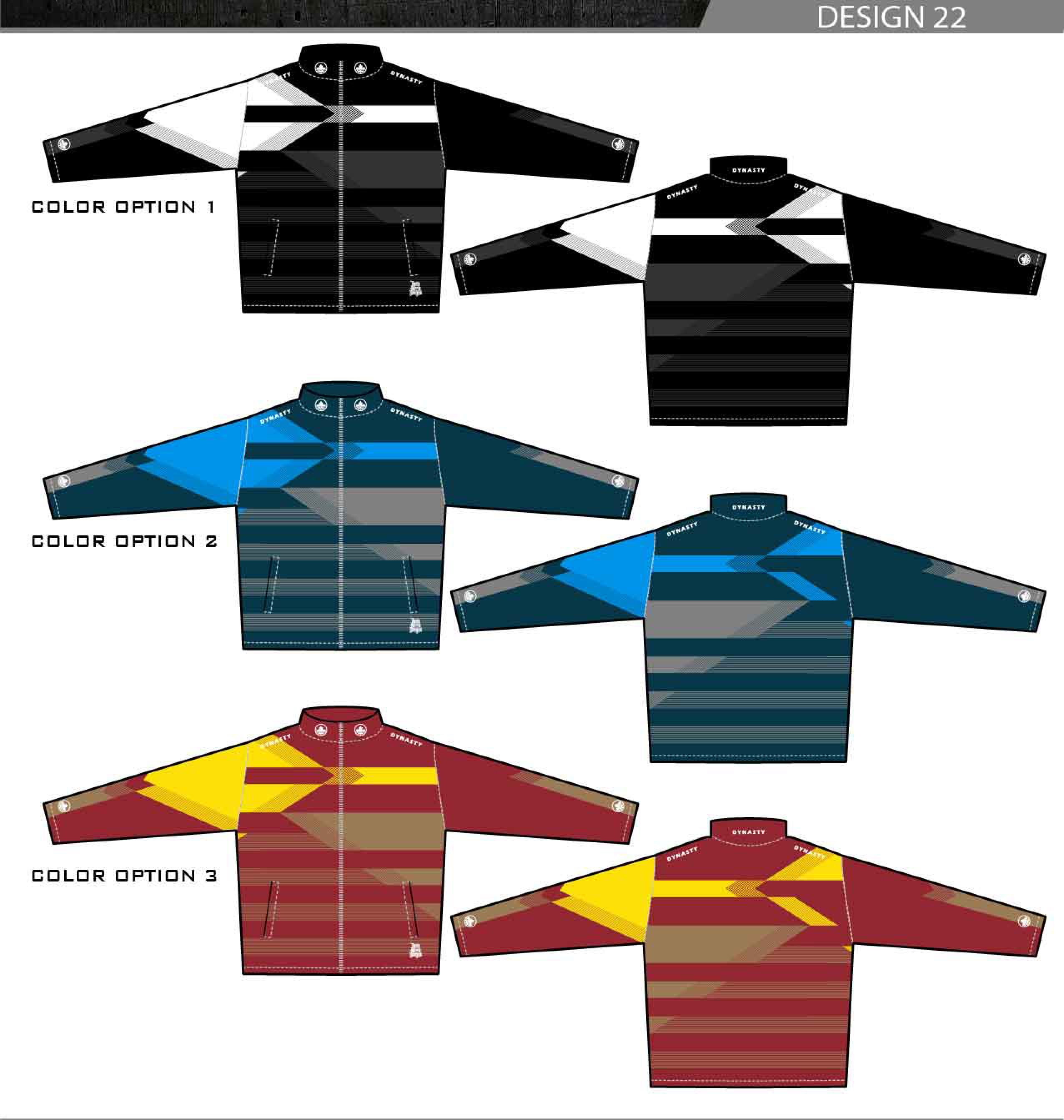 Full Zip ジャケット（ストックデザイン22） | Wood Blue（ウッド