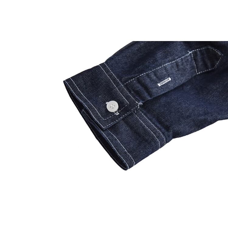 ★BLOCKING WORKWEAR LONG SLEEVE SHIRT　　　A0771