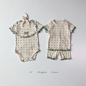 【取寄/韓国直送】Brodyjane 26/SM  ソフトボタニカル半袖ボディスーツ｜夏服｜韓国子供服