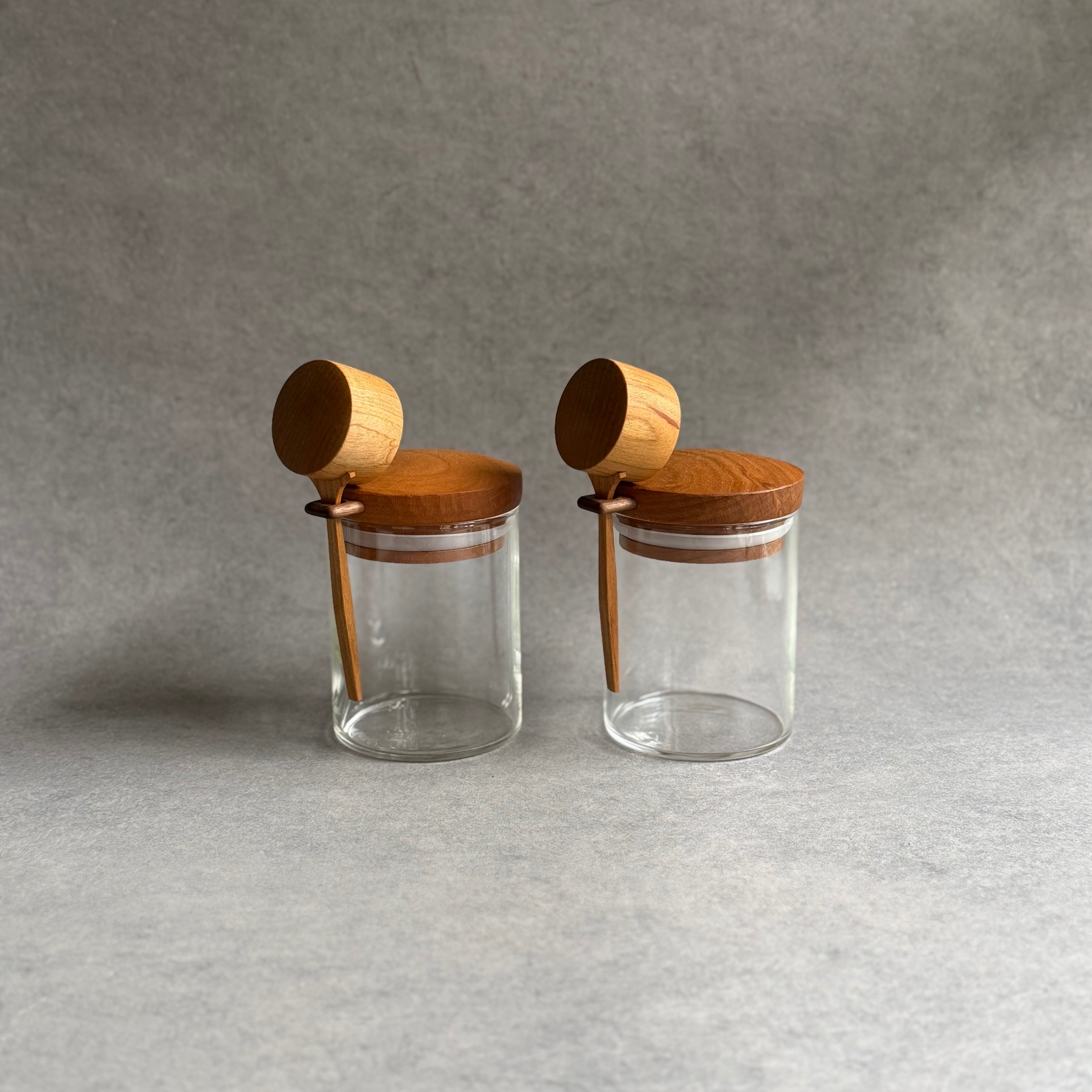 田澤祐介 コーヒーキャニスター S (サクラ) ＋ 珈琲杓 (サクラ