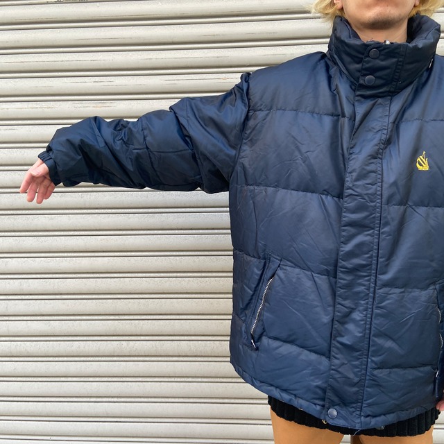 『送料無料』NAUTICA ノーティカ リバーシブル中綿ダウンジャケット XL 黄 紺 黒