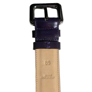 LOEWE purple enamel leather belt