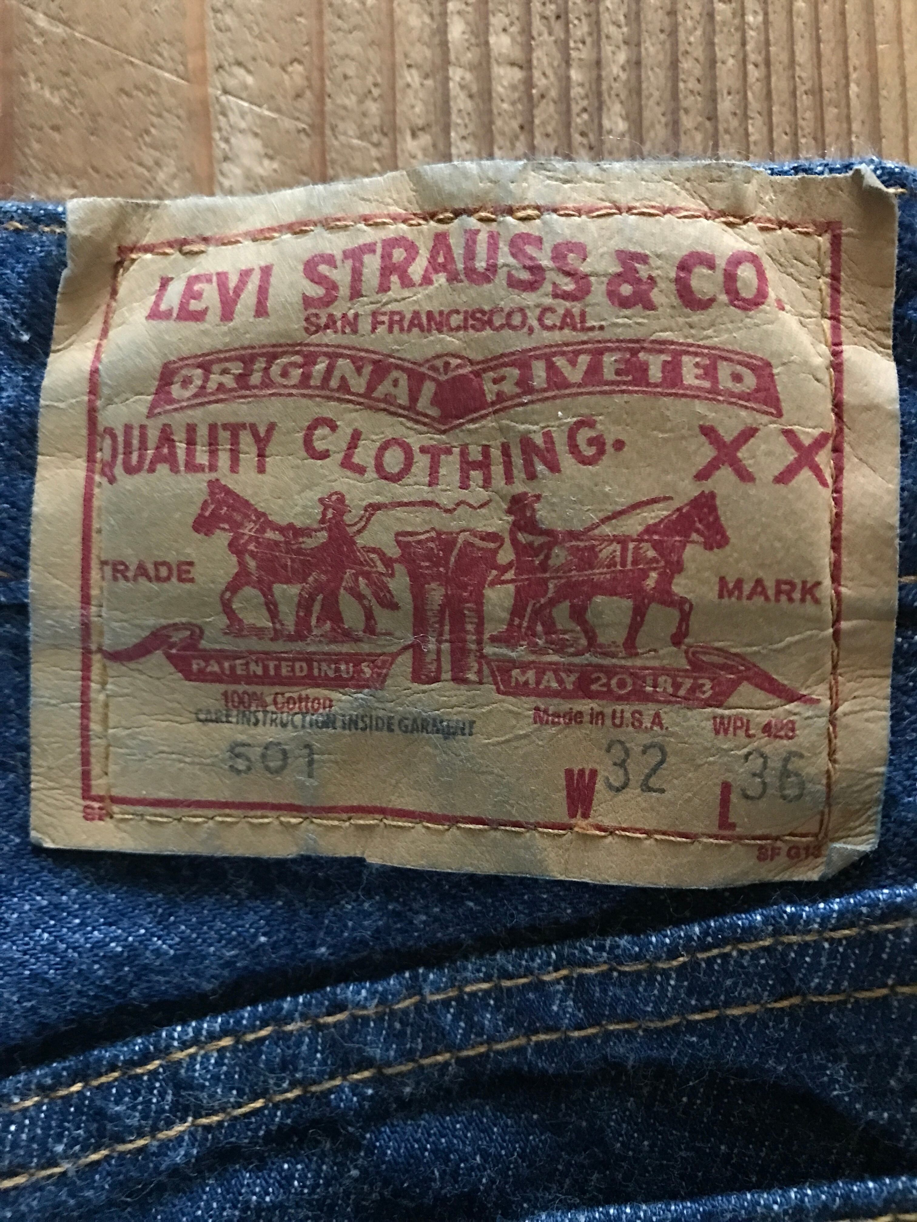 80's Levi's 501 デニムパンツ 濃紺 表記(32x36) USA製