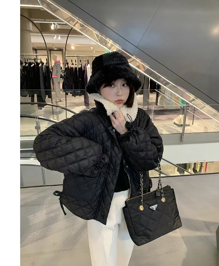 ボアつきキルティングジャケット AJ22262-8906