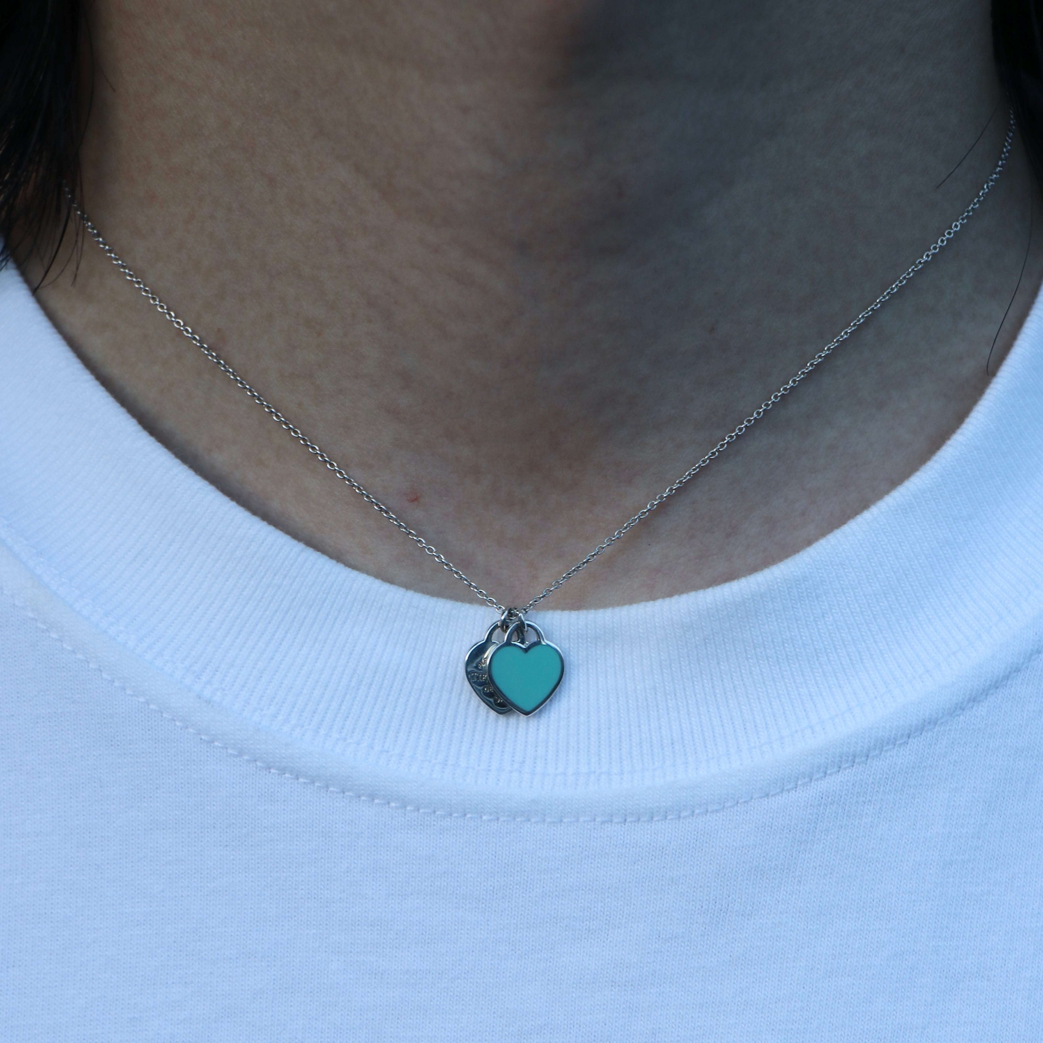 Tiffany&Co. ティファニー ティファニーブルー ダブル ハート タグ 