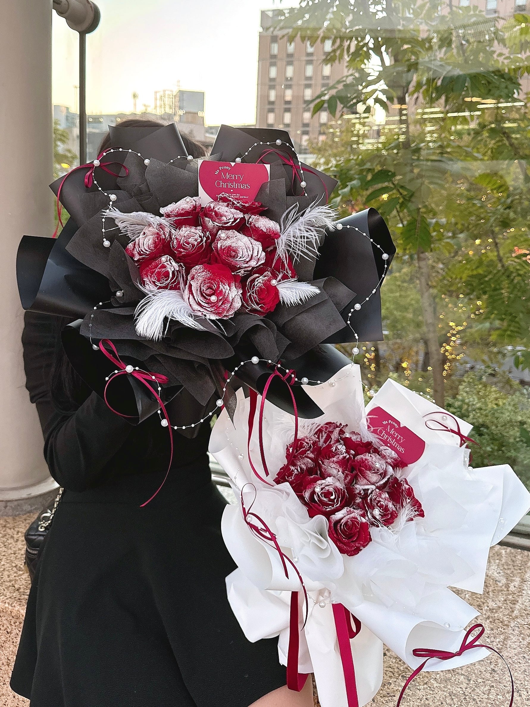 生花Feather&Lace Bouquet | Ms Peony