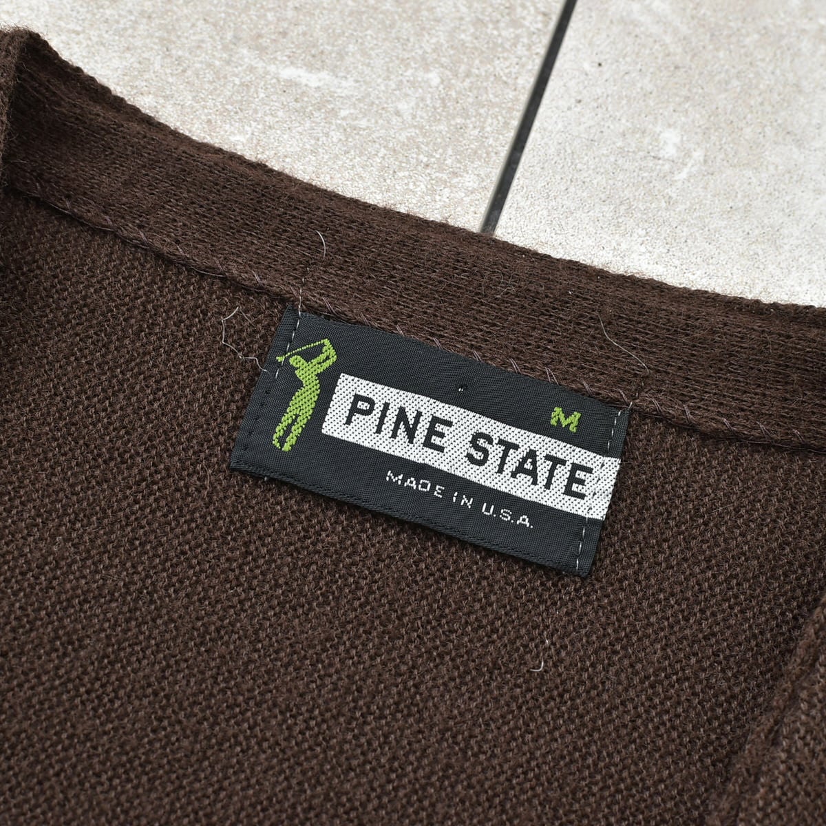 80's PINE STATE acrylic cardigan Made in USA | 古着屋 grin days