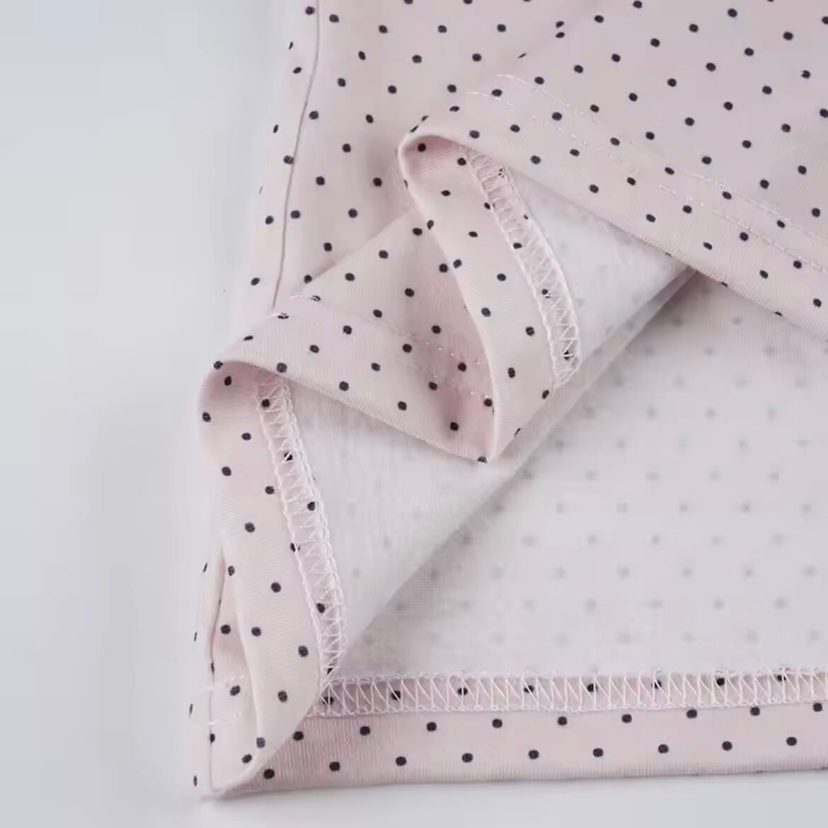 polka dot ribbon one shoulder tops