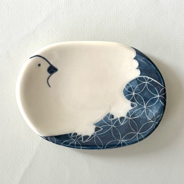 シロクマ　小皿　numanekko