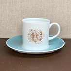 スージークーパー メロディ カップ&ソーサー(水色) イギリス製 ヴィンテージ susie cooper