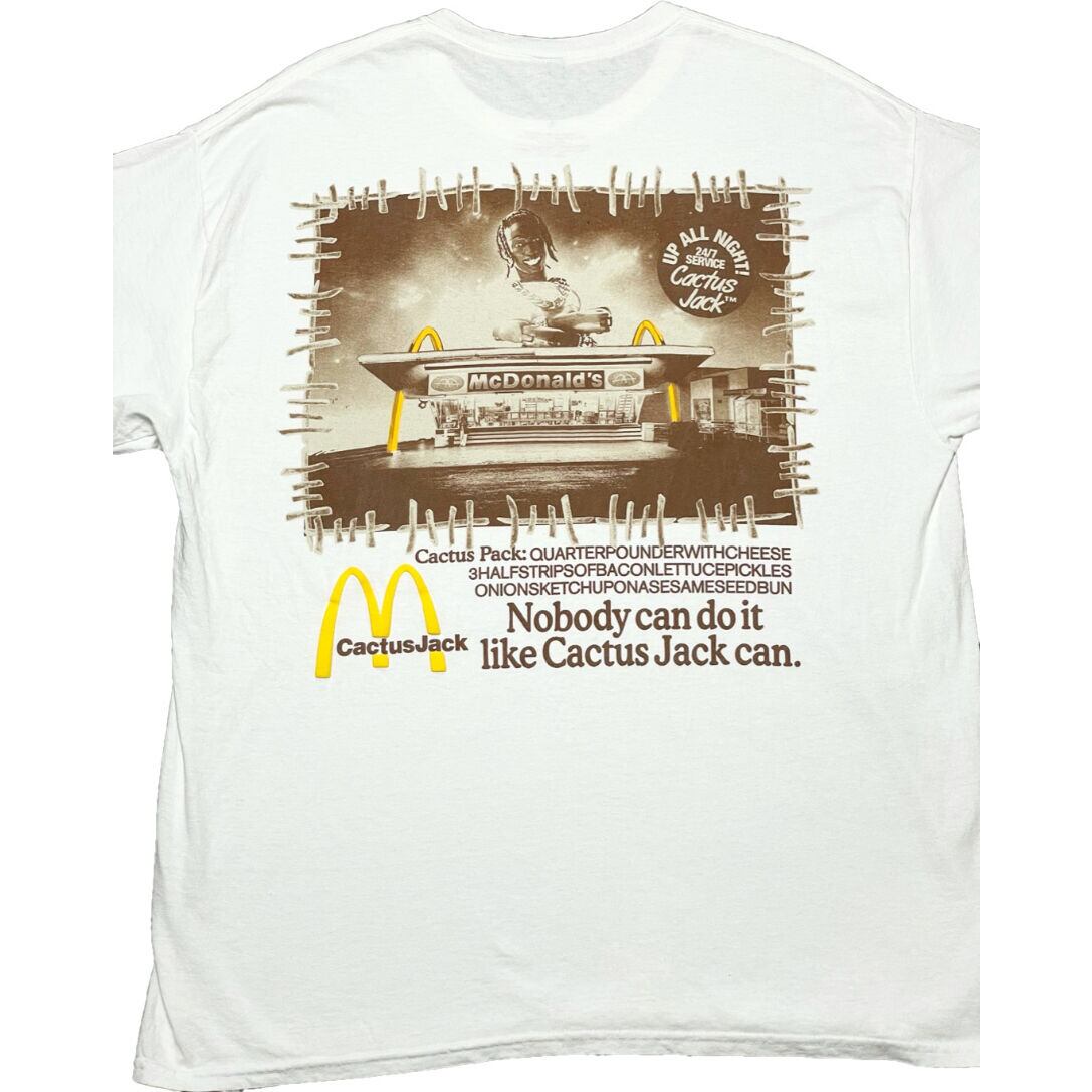 【超希少】cactus jack×McDonald's コラボtシャツ Lサイズ肩幅53