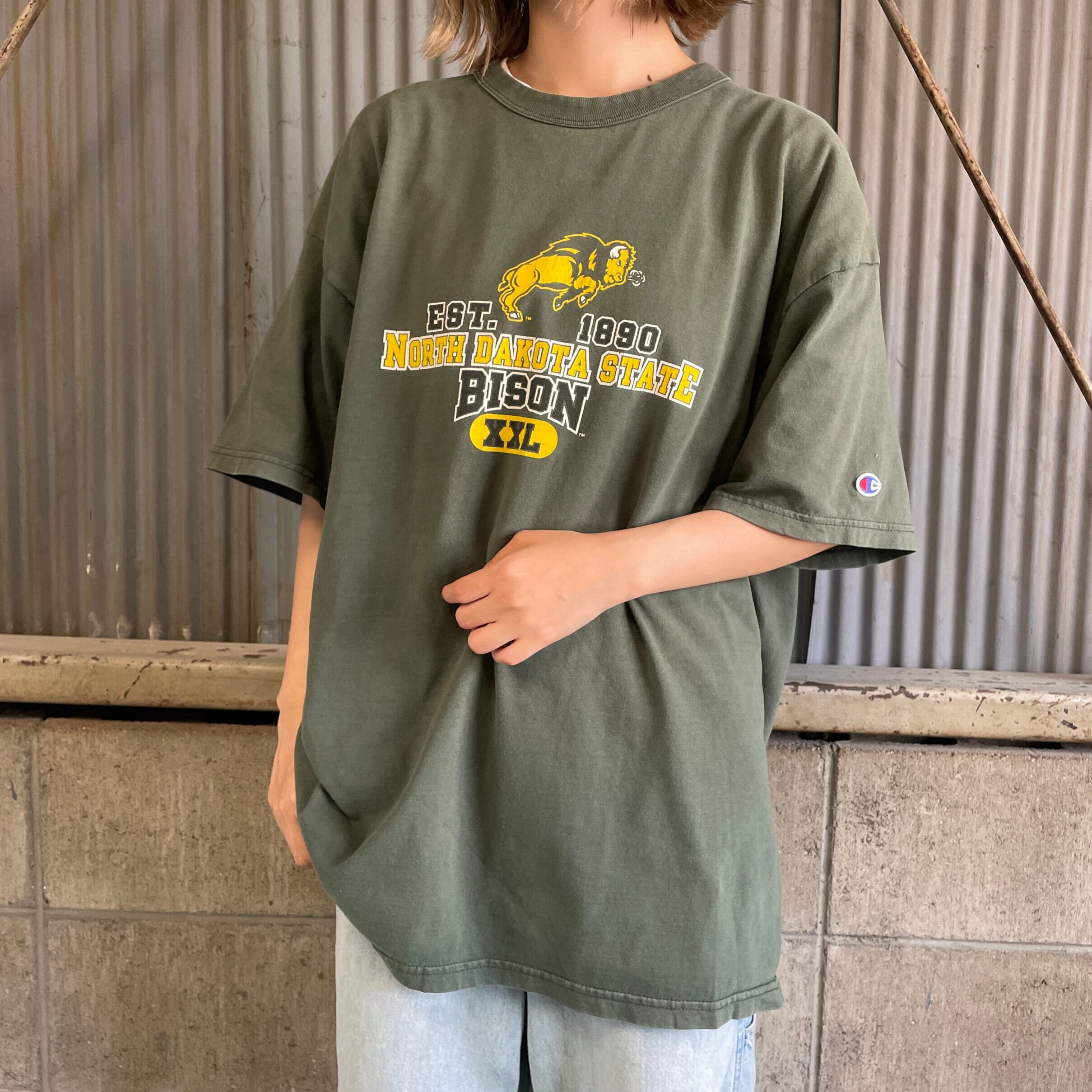 90s ヴィンテージ Champion ポケットTシャツ USA製 スクリプトロゴ 