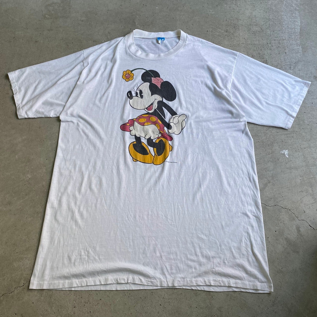 USA製 80年代 Disney ディズニー Minnie Mouse ミニー プリントTシャツ 