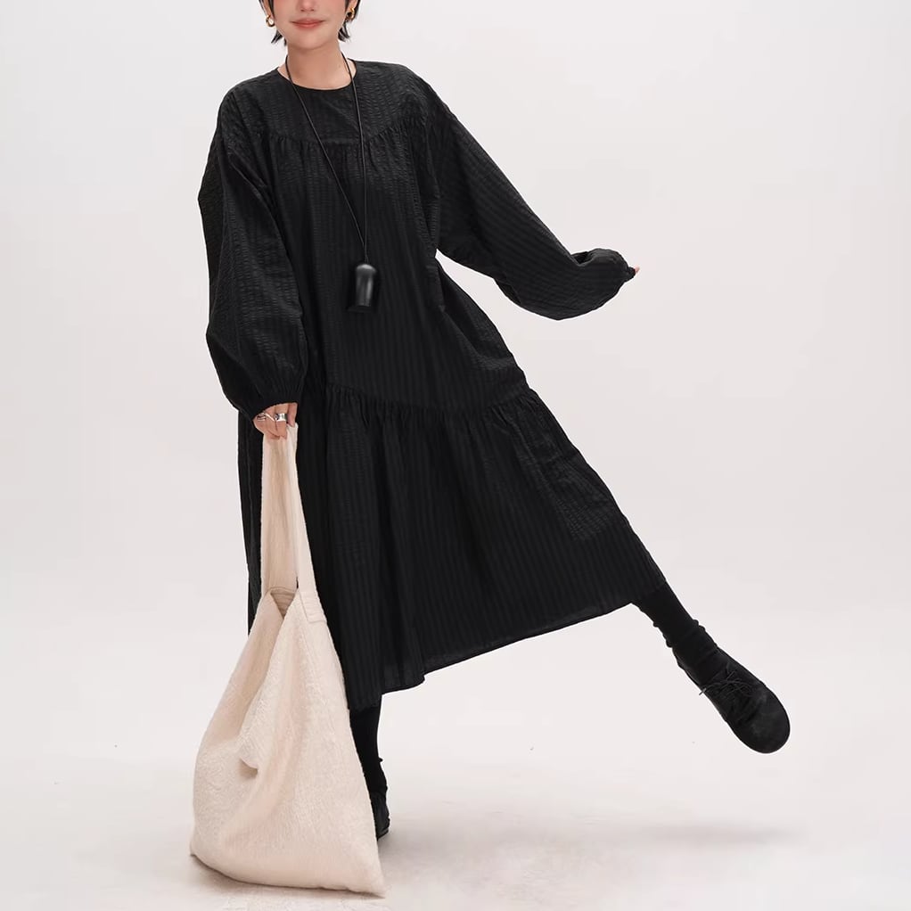 stripe loose fit one-piece 14317