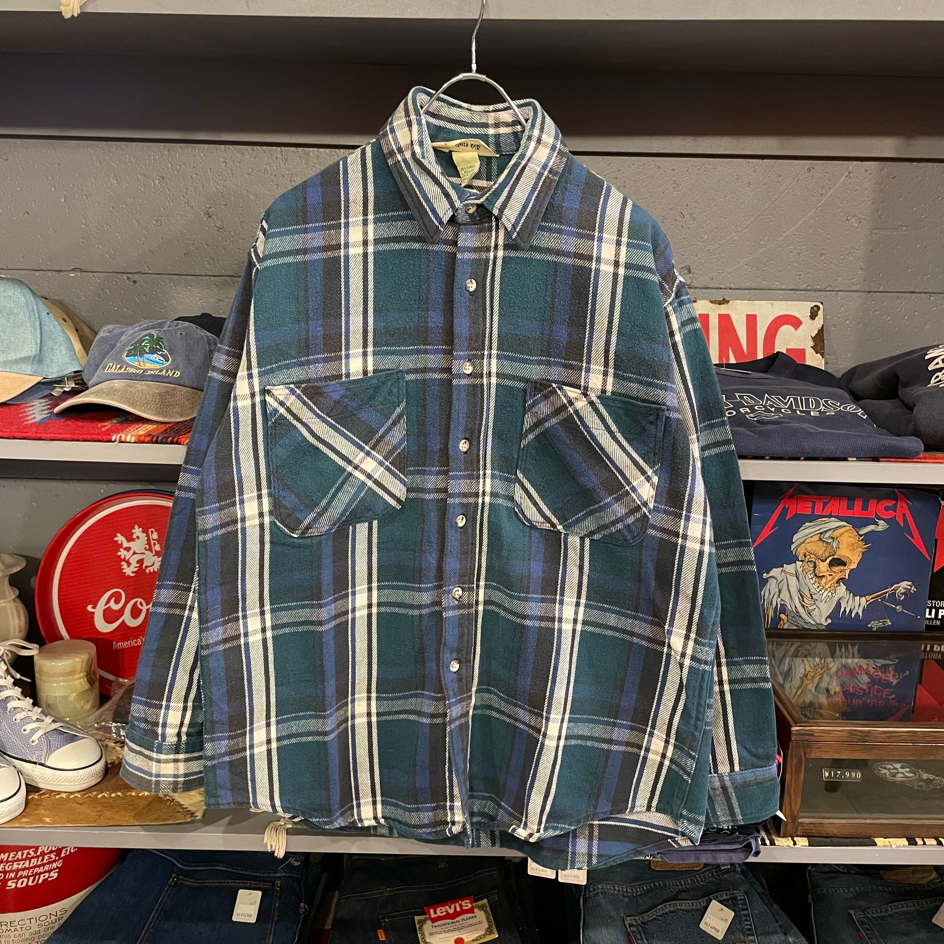 80s ST JOHN'S BAY L/S Flannel Shirt | VOSTOK