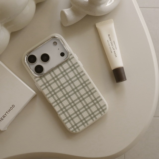 ［ phone case ］moss check