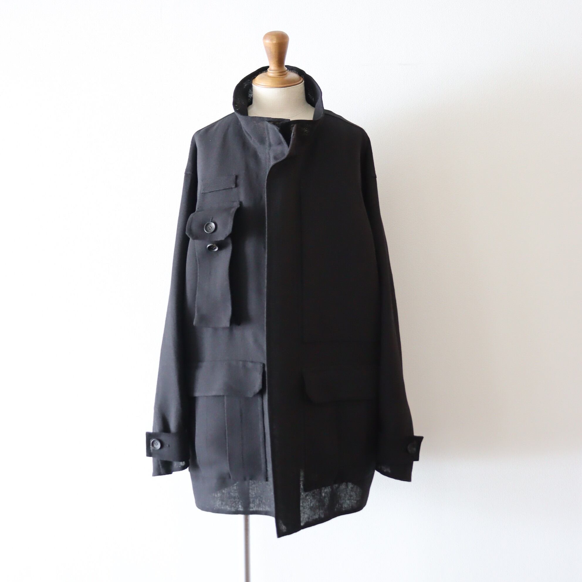 ポステレガント Dry Wool Rever Hooded Coat ネイビー 【公式通販】