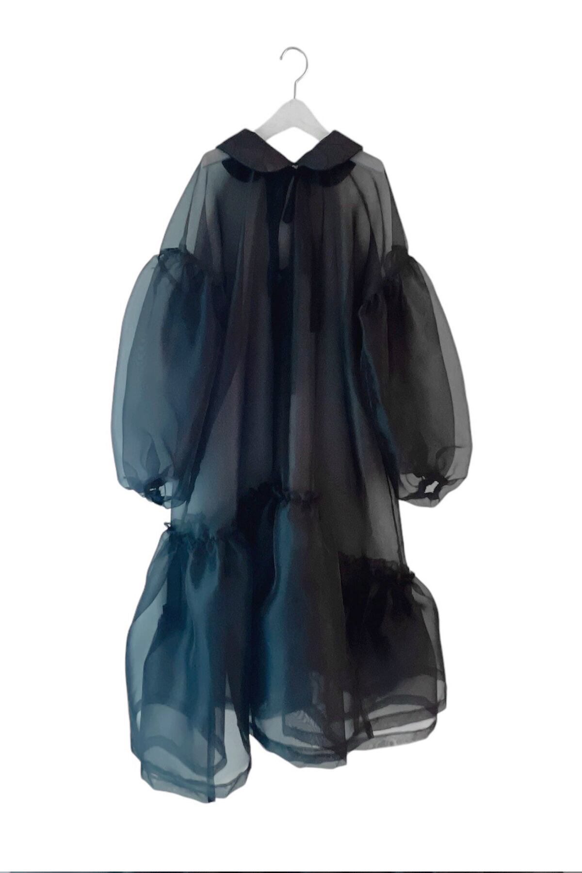 frankygrowORGANDY TULLE DRESS F2BLACKワンピ ORGANDY TULLE DRESS / L | frankygrow concept shop