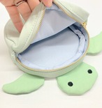 海ガメ　ポーチ　丸ポーチ｜とりさん工房ーかわいいハンドメイドポーチ